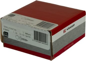 Pièces agricoles - Fasteners - Vis auto-perforante 4,2x9,50mm, tête hexagonale 7mm, DIN 7976C Kramp