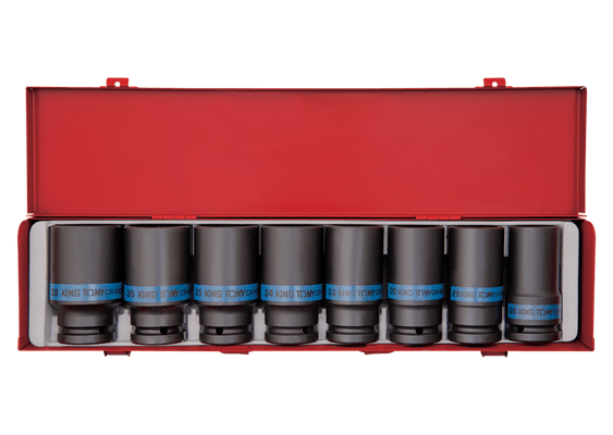 Outils - Outils divers - Coffret de 8 douilles longues à choc 3/4"