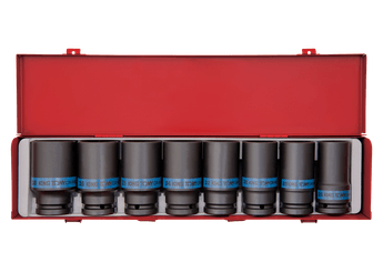 Outils - Outils divers - Coffret de 8 douilles longues à choc 3/4"