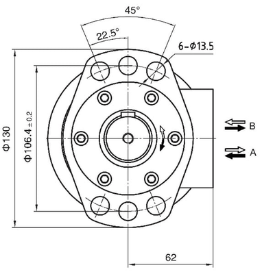 Pièces agricoles - Hydraulique - Moteur orbital 200cc Kramp