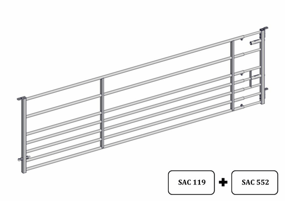Materiels - Cage de contention - PACK DE 14 PANNEAUX 7 LISSES PETIT BETAIL L.4/5M EMBOITEE