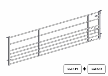 Materiels - Cage de contention - PACK DE 14 PANNEAUX 7 LISSES PETIT BETAIL L.4/5M EMBOITEE