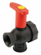 Vanne boiss.sph. 3/4" 3v.+ral.