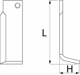 Pièces agricoles - Travail du sol - Lame de fraise g. Comeb