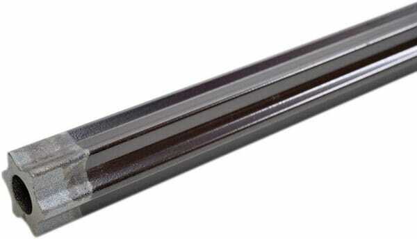 Pièces agricoles - Transmission - Tube profilé revêtu étoile S4GA Ø ext. : 51x37x6 mm L : 1 m Walterscheid