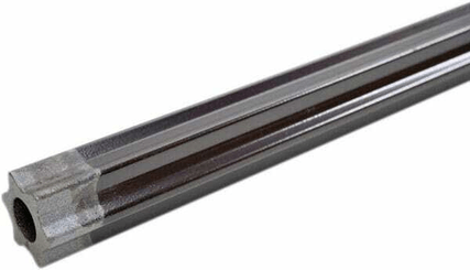 Pièces agricoles - Transmission - Tube profilé revêtu étoile S4GA Ø ext. : 51x37x6 mm L : 1 m Walterscheid