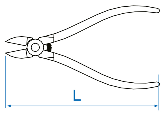 Outils - Outils divers - Blister de pince coupante diagonale 175MM
