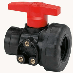 Pièces agricoles - Pièce Pulvérisateur - Vanne à boisseau sphérique 1 1/2" 2 voies