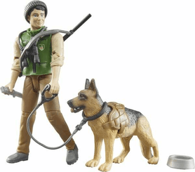 Loisirs - Jouets - Forestier avec chien et équipements