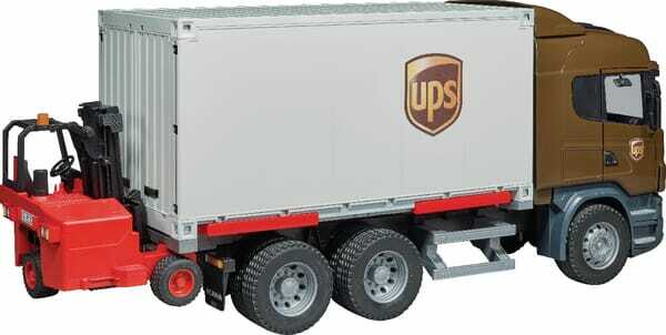 Loisirs - Jouets - Scania UPS + chariot élévateur