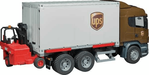 Loisirs - Jouets - Scania UPS + chariot élévateur
