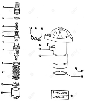 Pièces agricoles - Pieces moteur - POMPE INJECTION Deutz-Fahr origine