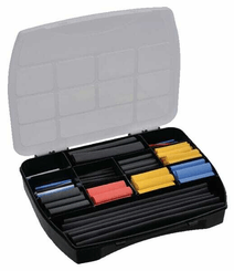 Pièces agricoles - Electricité - Assortiment 124 gaines rétractables