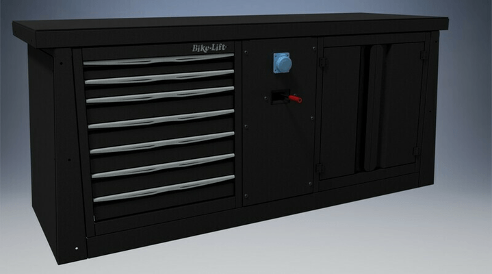 Pièces Quad & Motos - Outillage - Meuble 2m BIKE LIFT 7 tiroirs/air-electricité/armoire - MF-BL2000+M1+M8+M10
