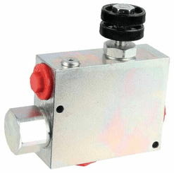 Pièces agricoles - Hydraulique - Régulateur de débit 3 voies Acier