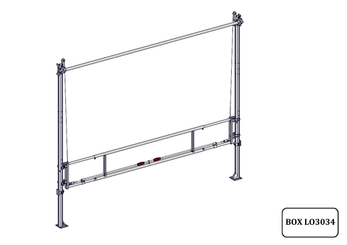 Accessoires et options matériel  - Matériel d'élevage - autre - SEPARATION DE LOGETTE RELEVABLE EN 3.40M/4.60M