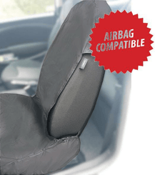 Pièces agricoles - Pièce divers - Housse de siège, passager, noir, appui-tête séparé, compatible airbag, convient à Ford Ranger