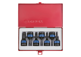 Outils - Outils divers - Coffret de douilles choc Torx 1/2" T25-T60