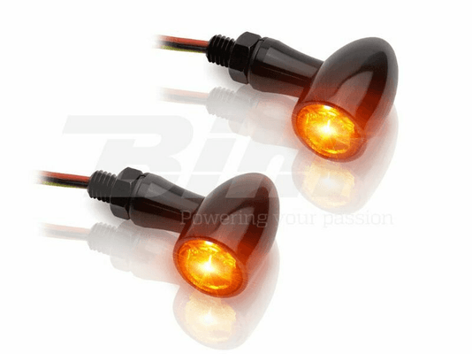 Pièces Quad & Motos - Equipement véhicule - Clignotants LED V-PARTS 12V alu noir