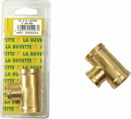 Pièces agricoles - Cloture,Jardin & Sylviculture - Té 3/4 laiton F30/60