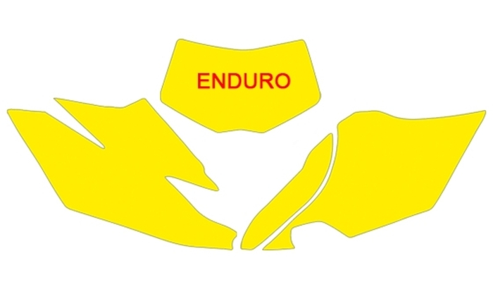 Pièces Quad & Motos - Pièces communes - Fonds de plaque BLACKBIRD vert Yamaha WR450F