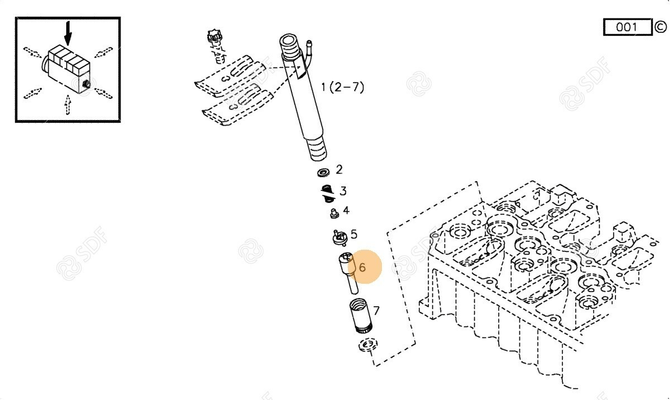 Pièces agricoles - Pieces moteur - INJECTEUR 1013 Deutz-Fahr origine