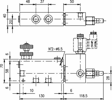 Pièces agricoles - Hydraulique - Régulateur de débit 3 voies VM