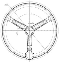 Pièces agricoles - Eclairage - Volant Ø380mm PP017 PVC
