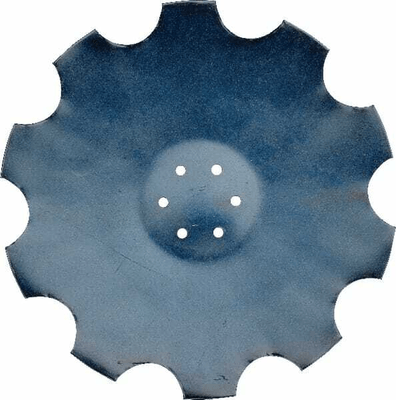 Pièces agricoles - Travail du sol - Disque crénelé 510mm 6 trous