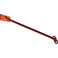 Pièces agricoles - Pièce divers - support gauche soudé -peint-