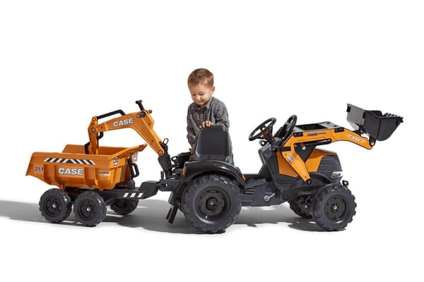Loisirs - Jouets - Tractopelle Case IH Puma 240CVX avec remorque
