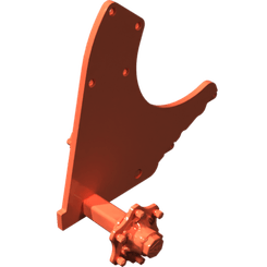 Pièces agricoles - Pièce divers - Cadre de roue gauche soudé -peint-