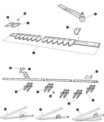 Pièces agricoles - Moissonneuses - Lame 14V