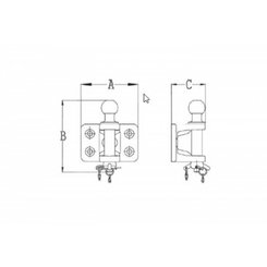Pièces agricoles - Pièce divers - CHAPE MIXTE 3.5T 4 TROUS