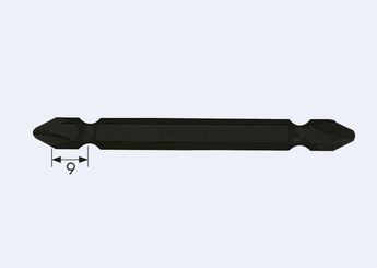 Outils - Outils divers - Embout 1/4" réversible tête courte Phillips N°3 L: 75mm