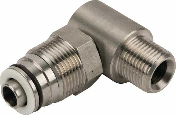 Pièces agricoles - Hydraulique - Raccord tournant 250 bar en acier inoxydable