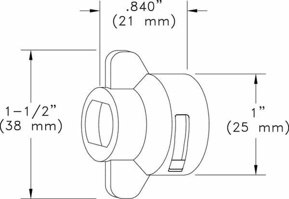 Pièces agricoles - Pièce Pulvérisateur - Capuchon de buse Hardi rouge 8mm