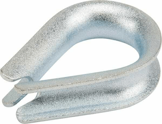 Pièces agricoles - Fasteners - Cosse-coeur zingué 19 mm