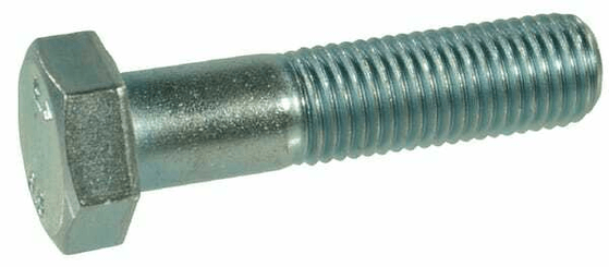 Pièces agricoles - Fasteners - Vis FP pas fin – DIN960 M10x1.25x90 8.8 zing