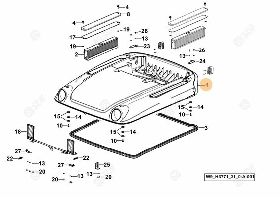 Pièces agricoles - Cabine et structure - ROOF