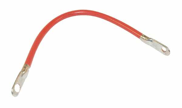 Pièces agricoles - Eclairage - Câble de batteries rouge 30cm oeillets 6/11 mm