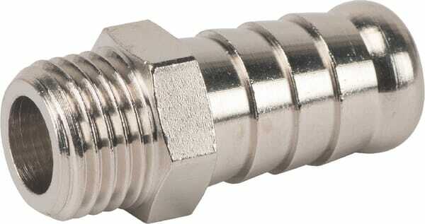 Pièces agricoles - Pièce pneumatique - Embout de tuyau 12 mm x 1/4"