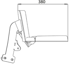 Pièces agricoles - Pièce divers - Siège passager, compatible John Deere