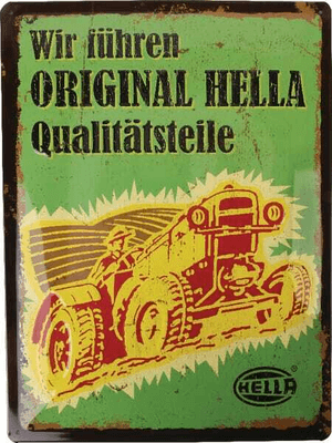 Objets publicitaires - Objets publicitaires divers - Décalcomanie mur Hella Classic