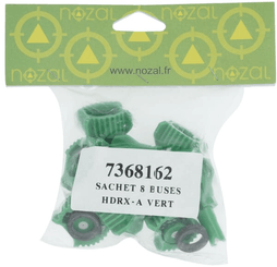 Pièces agricoles - Pièce Pulvérisateur - Jeu de buses à injection d'air (8 pièces) HDRX-A 120° 015 vert