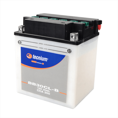 Pièces Quad & Motos - Electrique - Batterie TECNIUM conventionnelle avec pack acide - BB30CL-B