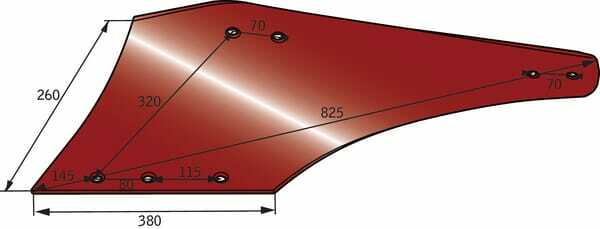 Pièces agricoles - Travail du sol - Versoir triplex G. N22B p/Naud