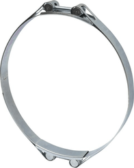 Pièces agricoles - Fasteners - Collier de serrage, 230-240 mm double boulon, double bande DIN912 zingué Kramp