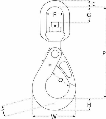 Pièces agricoles - Outils atelier - Croch piv à œillet RSBS13 13mm