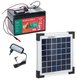 Ensemble solaire 5 W avec support Batterie AGM 15 Ah